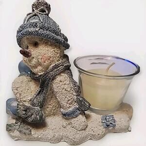 Kirkland's Holiday Snowman Candle Holder